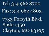 telephone 314 962 8700 fax 314 962 4803 10333 Clayton Road, Frontenac, Mo 63131